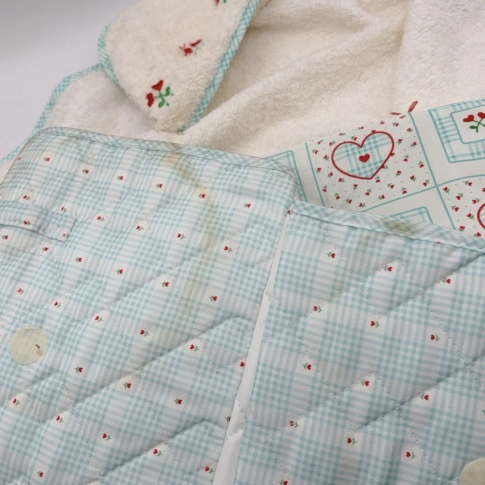 Vintage Pleasant Company Bitty Baby Brown Hair Brown‎ Eyes & Crib Accessories